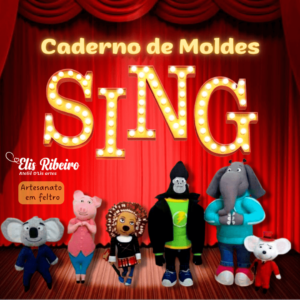 molde sing desenho para imprimir